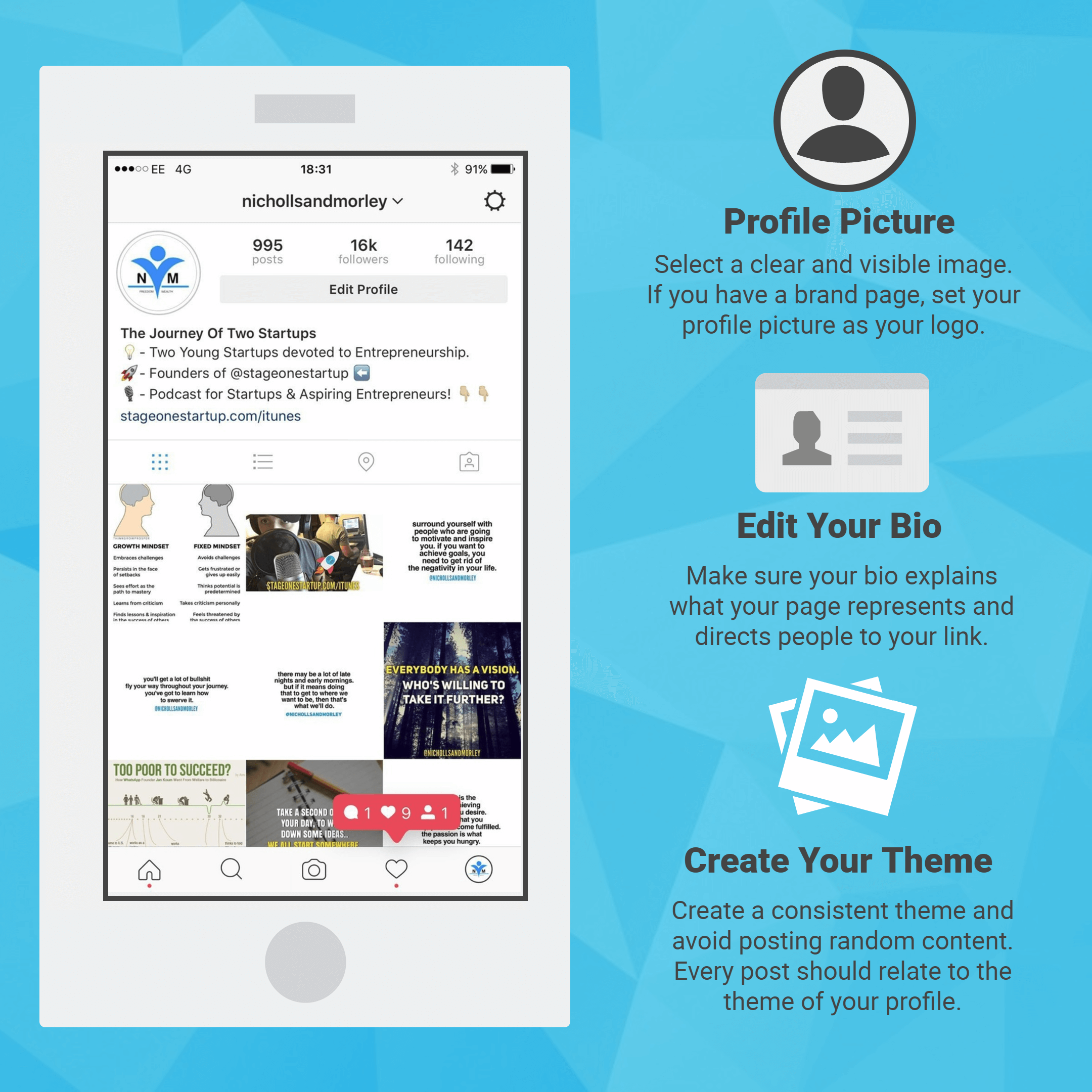 Instagram Theme Infographic