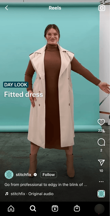 instagram reels stitch fix example