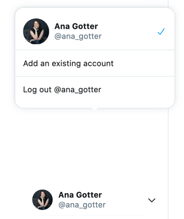 Twitter Account Toggle